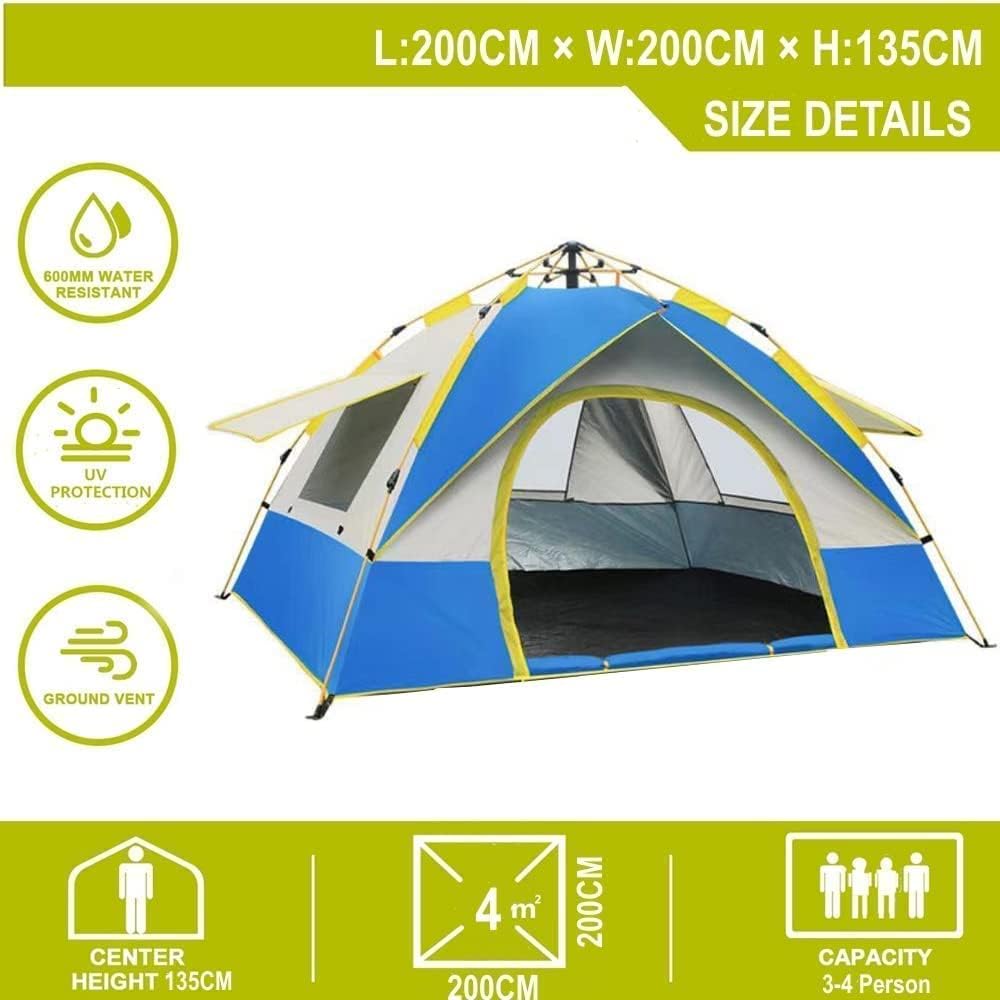 HJB VISSO 4 Person Instant Camping Tent