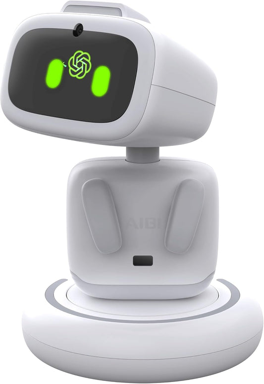 EMOPET AIBI Pocket Pet, Portable Robot, ChatGPT-Powered AI Companion with Voice Commands, Emotional Interaction, Singing and Dancing, Magnetically Attaches to Any Place, Ultra-Portable