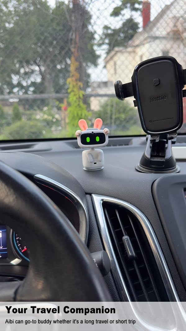 EMOPET AIBI Pocket Pet, Portable Robot, ChatGPT-Powered AI Companion with Voice Commands, Emotional Interaction, Singing and Dancing, Magnetically Attaches to Any Place, Ultra-Portable