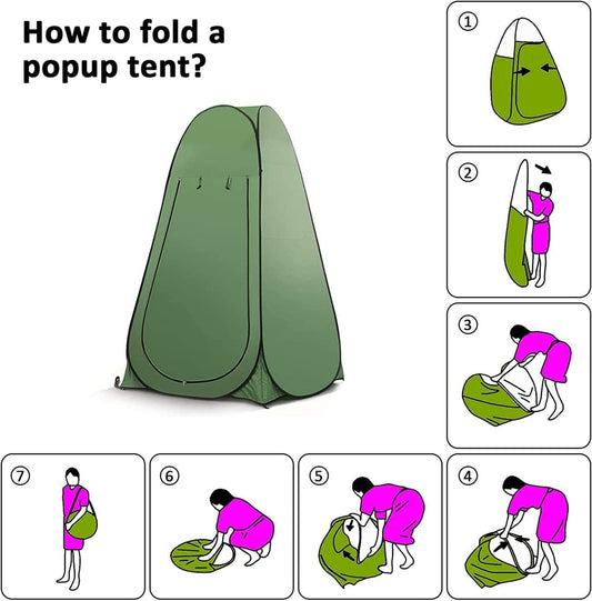 Outdoor Changing Clothes Tent, Pop Up Shower, Portable Folding Toilet With Carry Bag, Beach Dressing Room, Suitable for Camping/Beach