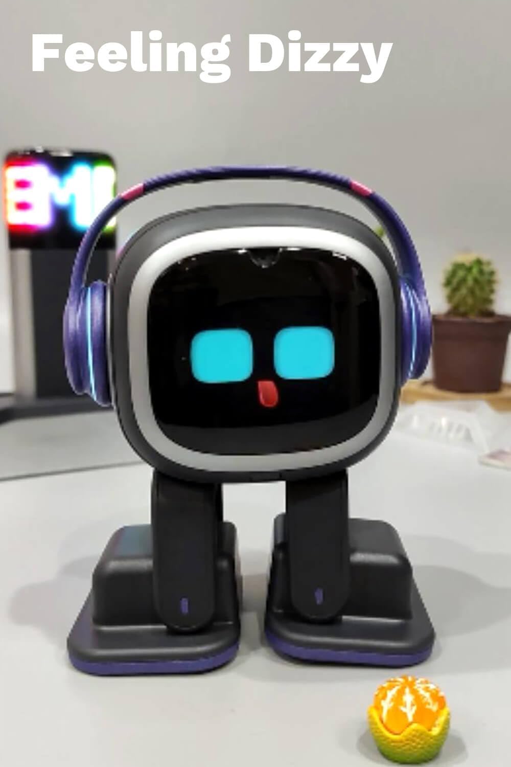 EMO Go Home AI Desktop Pet Robot with EMO Smart Lighting (Home Station)
