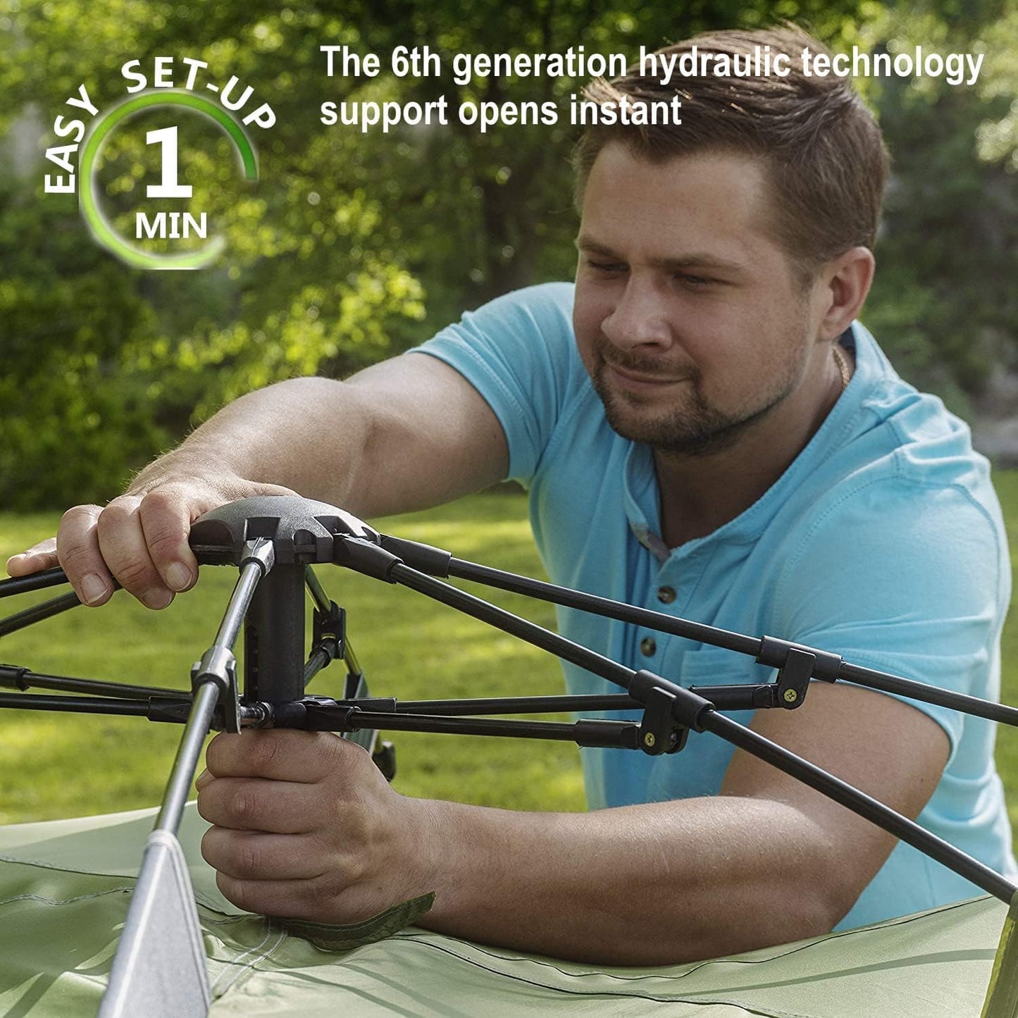 HJB VISSO 4 Person Instant Camping Tent