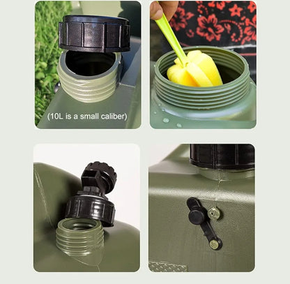 Outdoor Water Storage Bucket Tourist Camping Portable Water Reservoir With Tap Portable Bucket Water Storage Tanks