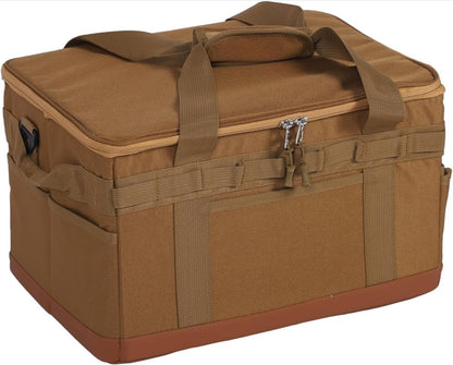 Camping Storage Bag, Large Capacity 30L BBQ and Picnic Bag Organizer with Handles, Hard Design Collapsible Trunk Organizer Multipurpose Tactical Bags Travel Bag